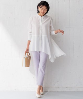 23区 S 【CLASSY.6月号掲載】23区DENIM ボーイフィット パンツ [WEB限定]ライラック系