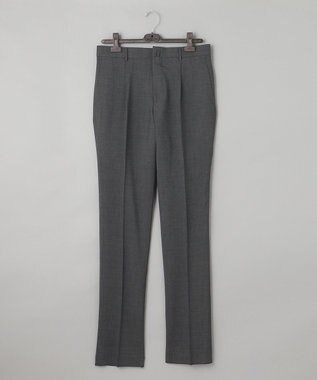 GOTAIRIKU ロングセラー【洗える/折り目加工/シワになりにくい/ウエストアジャスター】ウォッシャブル サマーウール100％パンツ_定番色(1タック)23年モデル ライトグレー系