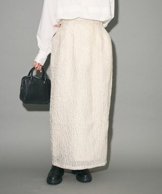 Green Parks ハイウエストコクーンスカート Off White