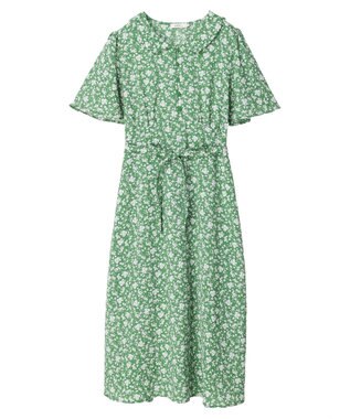 earth music&ecology ちょっとレトロなワンピース Green