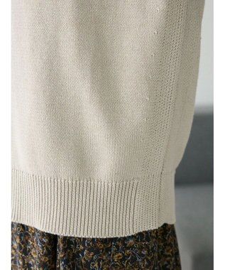 CRAFT STANDARD BOUTIQUE クルーネックニットベスト Gray Beige