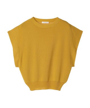 Green Parks 推しニット　フレンチスリーブニットプルオーバー Yellow