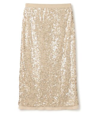 BEIGE， LA VERRERIE / スパンコールスカート Champagne Gold