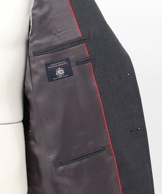 J.PRESS MEN 【定番】ぺピンメリノ トロピカル スーツ / 背抜き グレー系