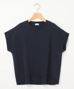 組曲 L 【洗える・型崩れしにくい】CHAI ニットTシャツ ネイビー系