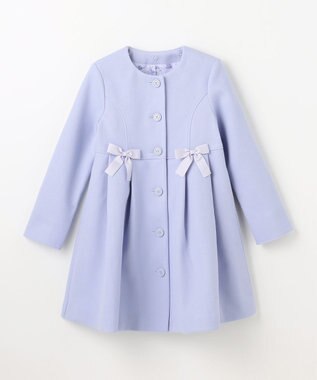 ANY KIDS 【フード取り外し可能】ウールライクコート サックスブルー