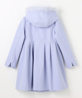 ANY KIDS 【フード取り外し可能】ウールライクコート サックスブルー