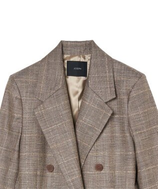 JOSEPH ウールバンブー　ダブルブレステッドジャケット Escargot Mel