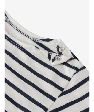 HELLY HANSEN 【ベビー】ロングスリーブマリンボーダーティー オフホワイト×ディープネイビー