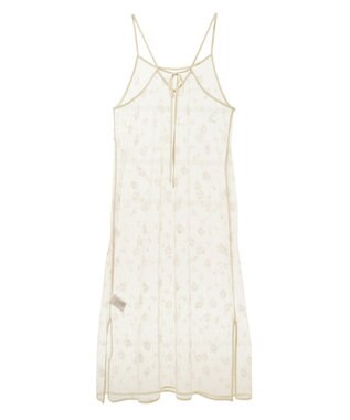 Green Parks スパンコールキャミワンピース Ivory