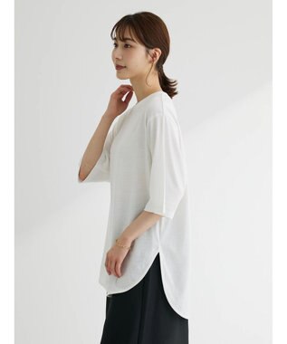 Green Parks ＳＥＴ２点　メッシュベスト＋半袖カットチュニック Ecru