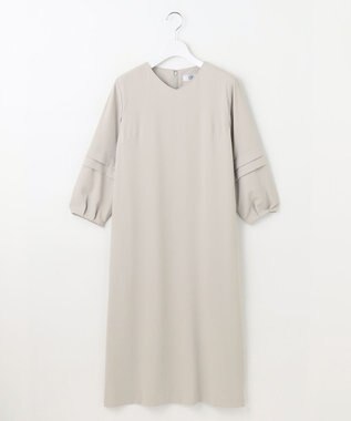 J.PRESS LADIES 【洗える・吸水速乾・接触冷感・セットアップ対応】Light ジョーゼット ワンピース ベージュ系