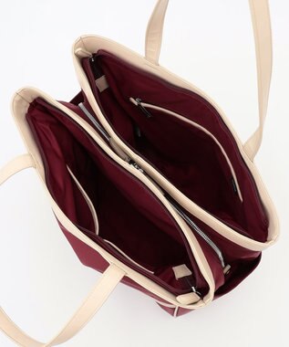 Y'SACCS トラベル ホライズン2WAYトート ダークレッド