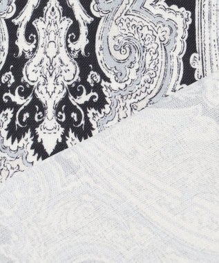 23区 【洗える】Ratti ドローイング ペイズリー プリント ブラウス ブラックプリント