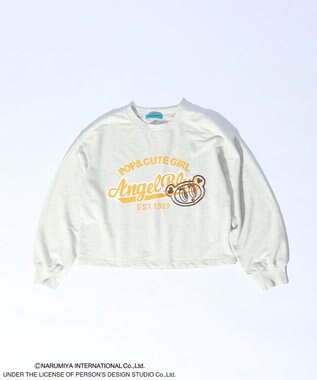 Green Parks ＡＮＧＥＬ　ＢＬＵＥ長袖ロゴ刺繍プルオーバー Oatmeal