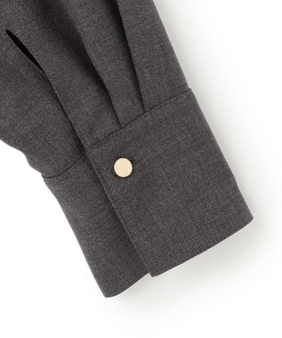 23区 S 【洗える】TWビエラ イレギュラーヘム ブラウス グレー系