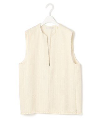 ICB スラブヤーンツイード ベスト トープ系