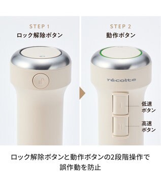 YAMATO テーブル＆キッチン 【レコルト】コードレスハンディブレンダー  レッド  RHB-2(R) レッド