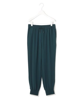 ICB 【WEB限定カラーあり・洗える】ライトダブルクロス ジョガーパンツ パイングリーン系