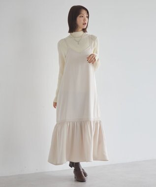 earth music&ecology アソートサテンキャミワンピース