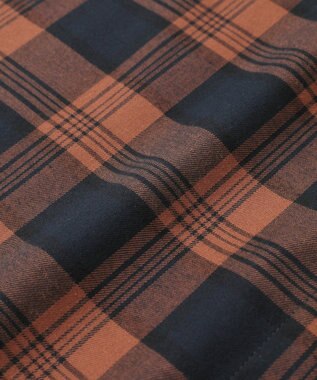 AMERICAN HOLIC チェックフードシャツ Navy