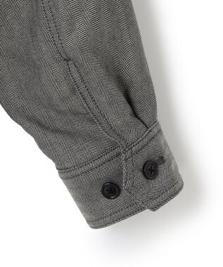 J.PRESS MEN ヘリンボンCPOジャケット ネイビー系9