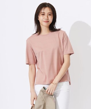 J.PRESS LADIES S ロゴ Tシャツ ローズピンク系