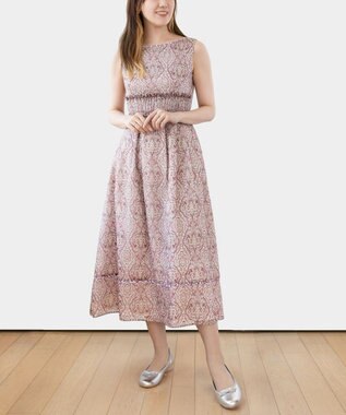 TOCCA 【消臭＆洗える！】PINK JAIPUR ロングドレス ピンク系5