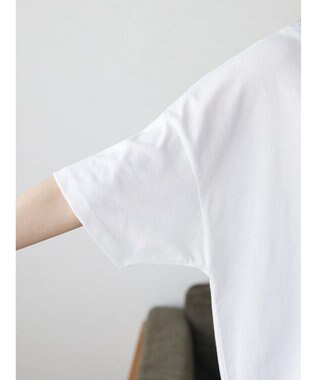 CRAFT STANDARD BOUTIQUE シルケット天竺　ロゴＰＴ裾ラウンドチュニックＳ／Ｓ Off White