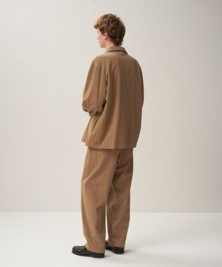 ATON COTTON VOILE SATIN | ジップアップジャケット - UNISEX CAMEL