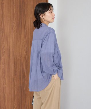 CRAFT STANDARD BOUTIQUE ヴィンテージボイルタックフレアシャツ Purple