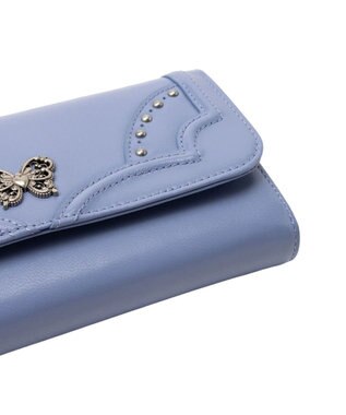 ANNA SUI ナーシャ 口金長財布 ライトブルー