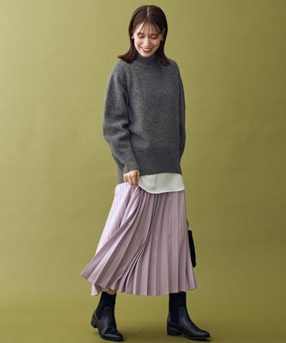 ANY 【LEE掲載】ハイネックウィンターニット チャコール