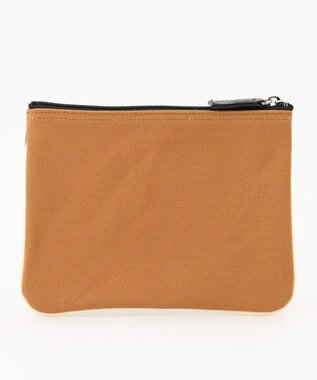 YUSHI ARLE - POUCH 帆布ポーチ キャメル