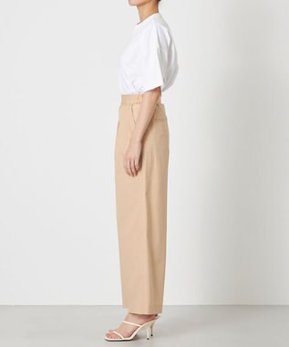 NAVE 【ReNave・セットアップ可/洗える/接触冷感/UVケア】コットンポリブロード パンツ ベージュ系