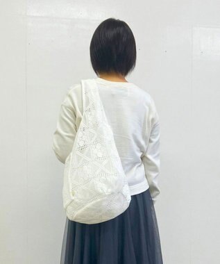 ROOTOTE 1088【洗濯可能】SC.ルーショッパーグランデ.レース-A 01：シロ