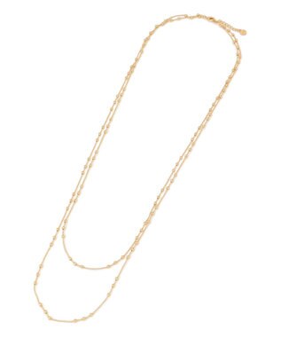 23区 2連 ドットチェーン ネックレス ゴールド系