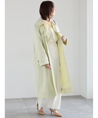 Te chichi ステンカラーコート ピスタチオ