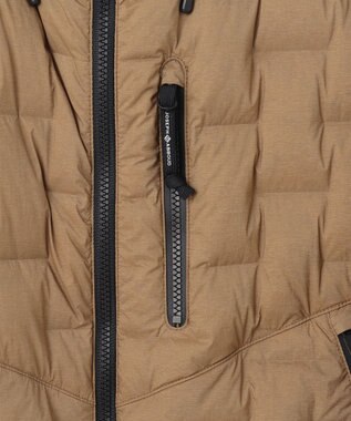 JOSEPH ABBOUD MOUNTAIN 【ストレッチ/撥水/軽量/パッカブル/ライナードッキング対応】2WAYストレッチ ダウン パーカー キャメル系