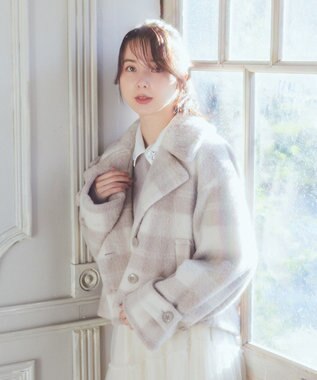 earth music&ecology シャギーショートコート Check