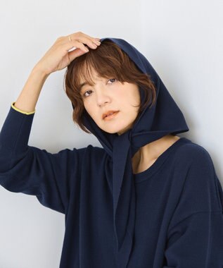 AMERICAN HOLIC バイパチニットスカーフ Dark Navy