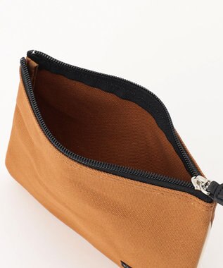 YUSHI ARLE - POUCH 帆布ポーチ キャメル