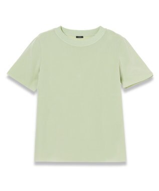 JOSEPH 【洗える】クレープ ド ソワ　ショートスリーブTEE Matcha