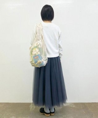 ROOTOTE 1088【洗濯可能】SC.ルーショッパーグランデ.レース-A 01：シロ