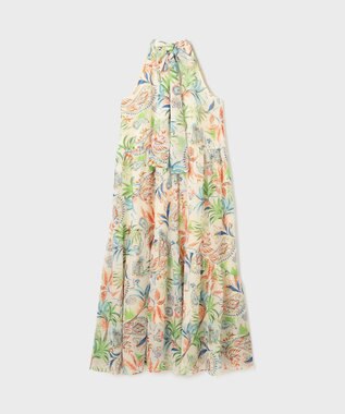 GRACE CONTINENTAL リゾートプリントティアードワンピース キナリ