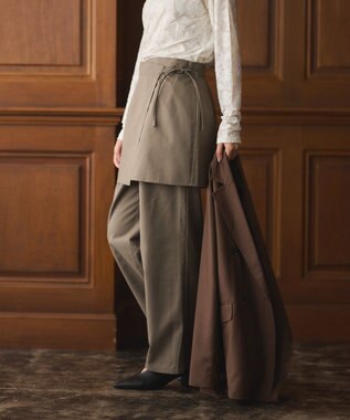 CRAFT STANDARD BOUTIQUE レイヤードデザインパンツ Beige