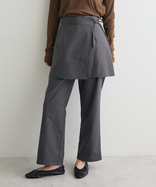 CRAFT STANDARD BOUTIQUE レイヤードデザインパンツ Charcoal Gray