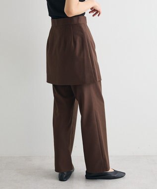 CRAFT STANDARD BOUTIQUE レイヤードデザインパンツ Brown