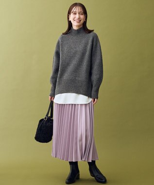 ANY 【LEE掲載】ハイネックウィンターニット チャコール