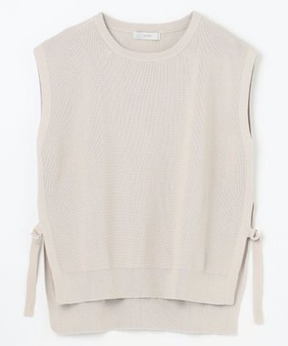 ANY L スプリングニットベスト サンドベージュ